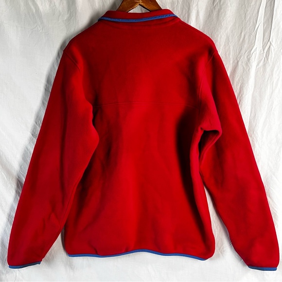 Patagonia Synchilla Snap T Pullover Fleece Sweater Pink Womens Size Large Y2K 08 - Picture 11 of 16